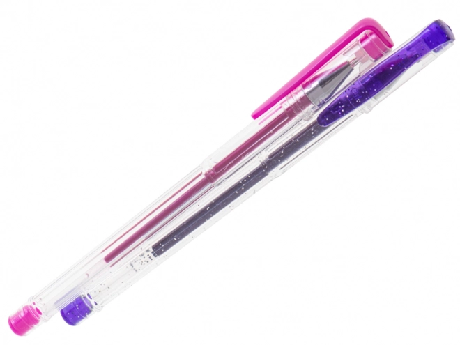 Stylos gel pailletés colorés - 50 pièces