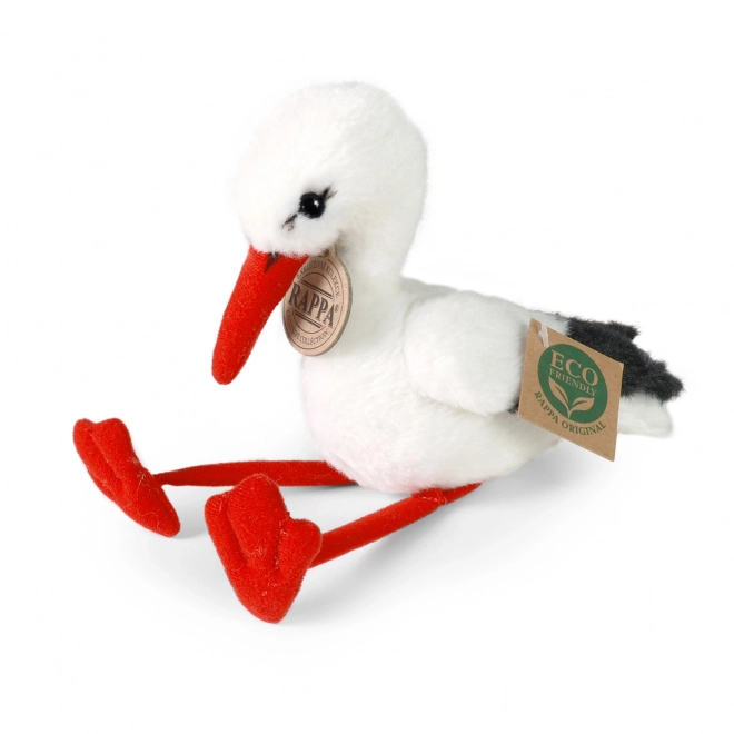 Cigogne en peluche 15 cm ÉCOLOGIQUE