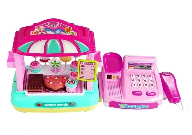 Caisse enregistreuse pour enfants avec stand de friandises