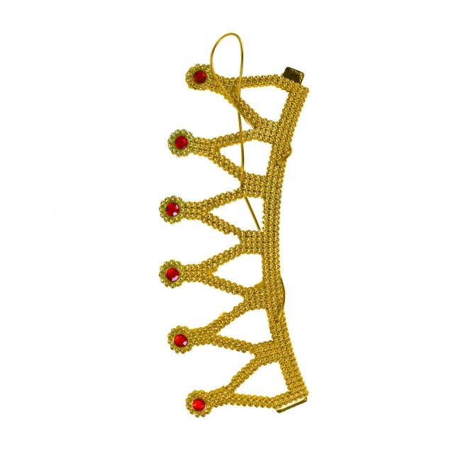 Couronne dorée avec pierres pour princesses et reines