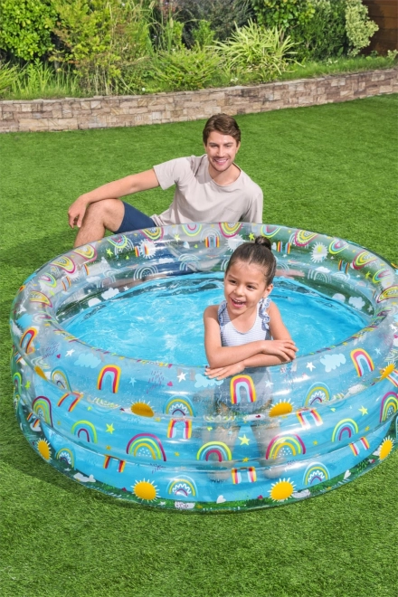 Piscine gonflable Bestway colorée avec motif fruité