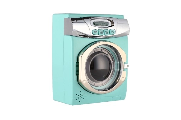 Machine à laver turquoise avec effets sonores et lumineux