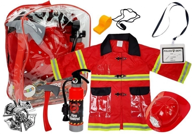 Costume de pompier pour enfants avec accessoires