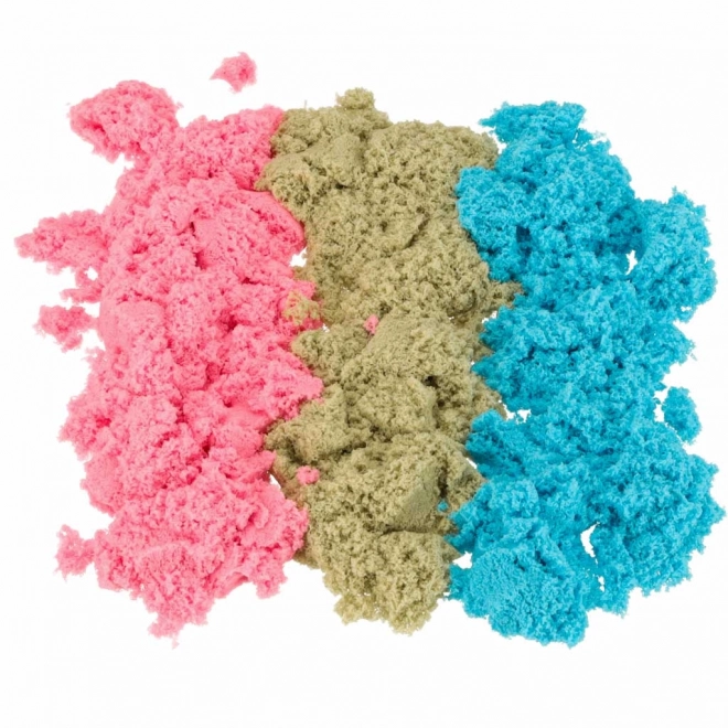 Sable cinétique en boîte 1 kg bac à sable - 27 pièces