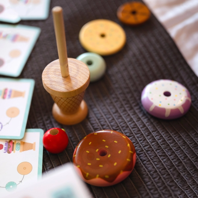Crèmes glacées en bois Woopie Green pâtisserie Montessori