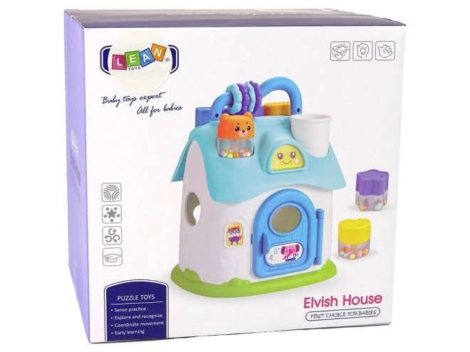 Maison Didactique Cube Éducatif Bleu