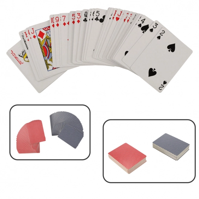 Ensemble de poker dans une mallette 500 jetons 2 paquets de cartes