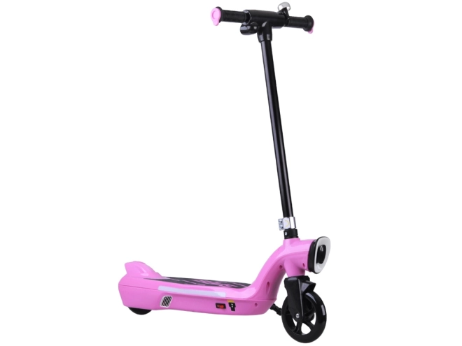 Trottinette électrique avec éclairage LED – Rose