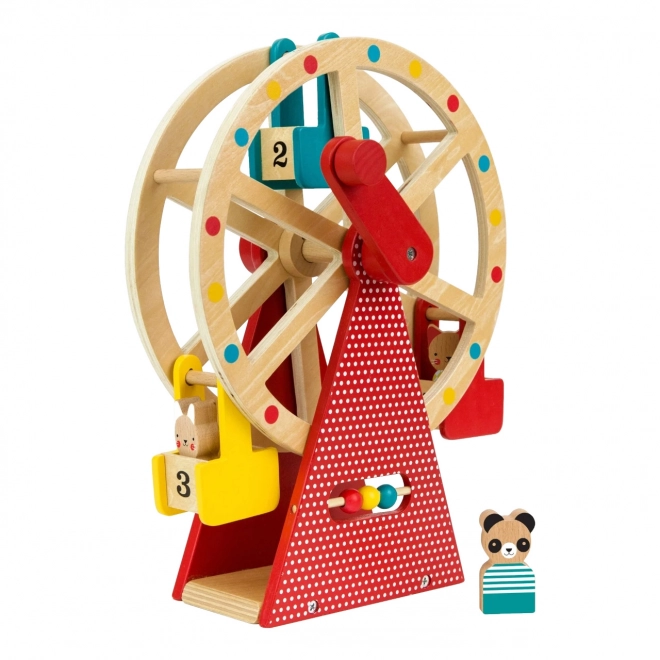 Petit Collage Grande roue en bois