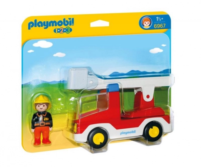 Voiture de pompier Playmobil 1.2.3