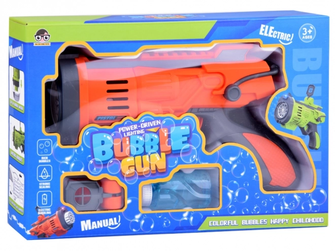 Pistolet à bulles arc-en-ciel