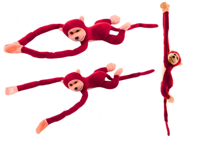 Mascotte peluche de singe sonore Rouge 60 cm
