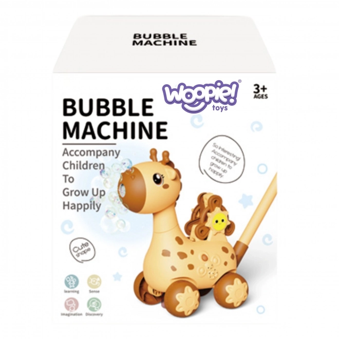 Girafe mobile 2 en 1 avec bulle de savon pour enfants