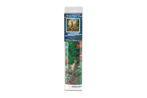 Peinture diamant Roi de la jungle 40x30 cm