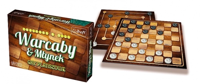 Jeux de société familiaux Dames et Moulin de Trefl