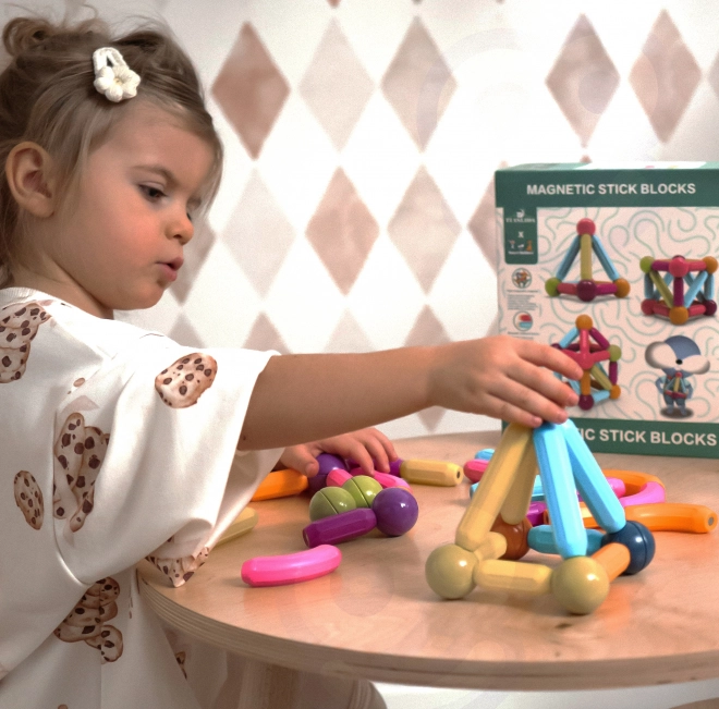 Woopie ensemble de construction éducatif magnétique, 38 pièces