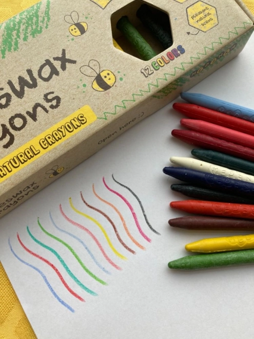 Crayons de cire Medenka - 12 pièces
