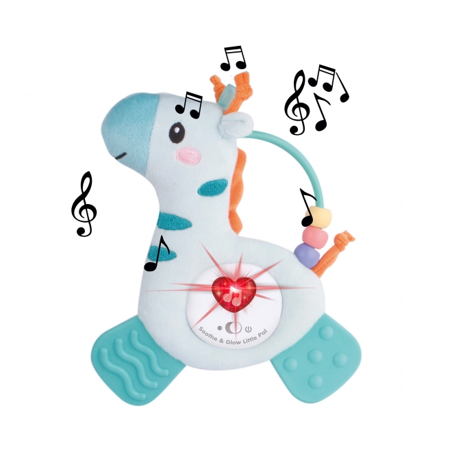 Girafe en peluche lumineuse et sonore