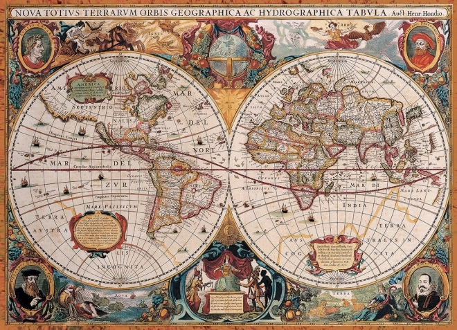 Puzzle Carte du monde antique 1000 pièces
