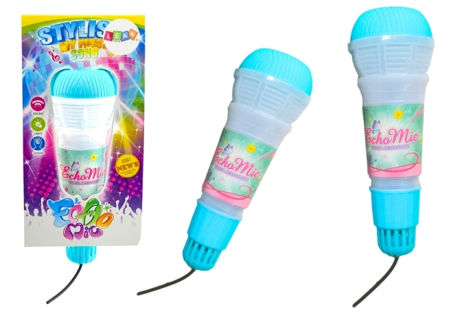 Microphone pour Enfants Echo Bleu Clair