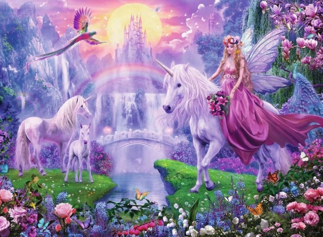 RAVENSBURGER Puzzle lumineux Nuit magique des licornes XXL 200 pièces