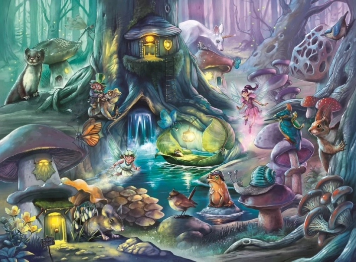 Ravensburger puzzle forêt enchantée 150 pièces XXL
