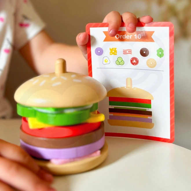 Restaurant de burgers en bois WOOPIE GREEN pour enfants