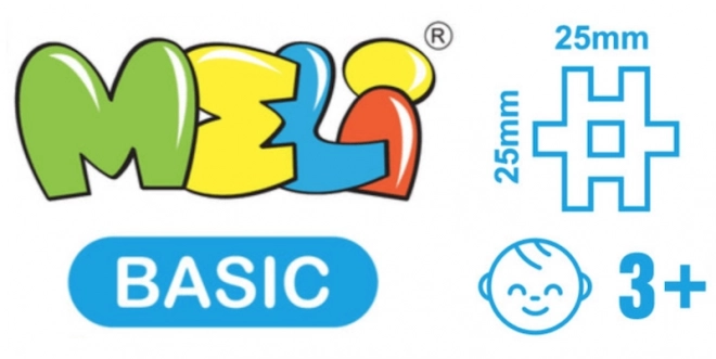 Jeu de construction Meli Basic Rose - 300 pièces