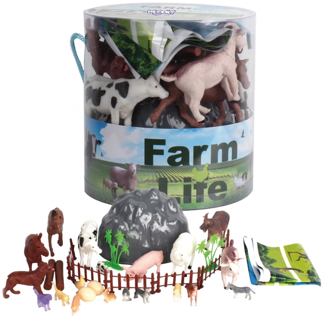 Woopie set de figurines animaux de la ferme 34 pcs
