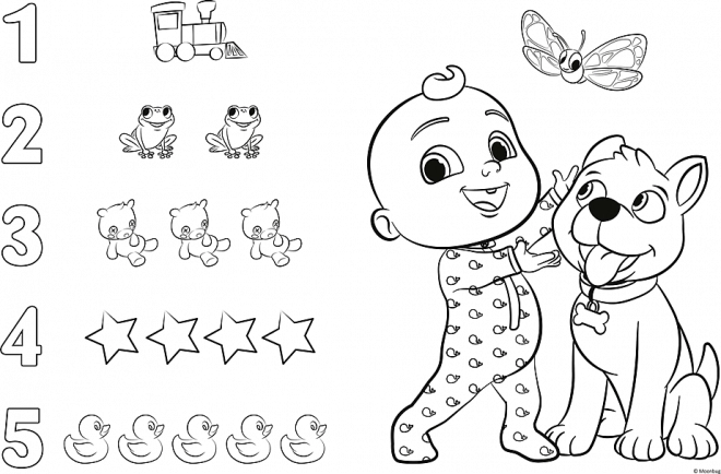 Puzzle Obr Tiny 15 pièces - Cocomelon Joyeuse journée avec les amis