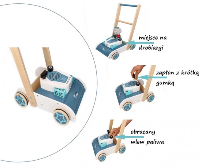 Tondeuse en bois avec son Adam Toys