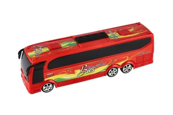 Autobus en plastique 25cm à friction dans une boîte