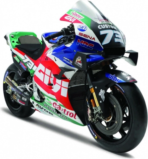 Modèle en métal de moto GP Racing LCR Honda 1:18
