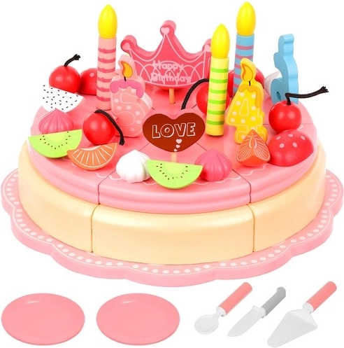 Gâteau d'anniversaire en bois pour enfants
