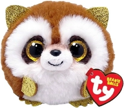 Boule en peluche TY Beanie – raton laveur brun