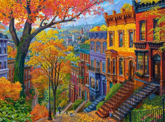 Puzzle Ville d’automne 3000 pièces