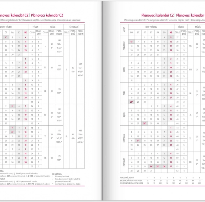 Agenda quotidien Violet Aprint 2026