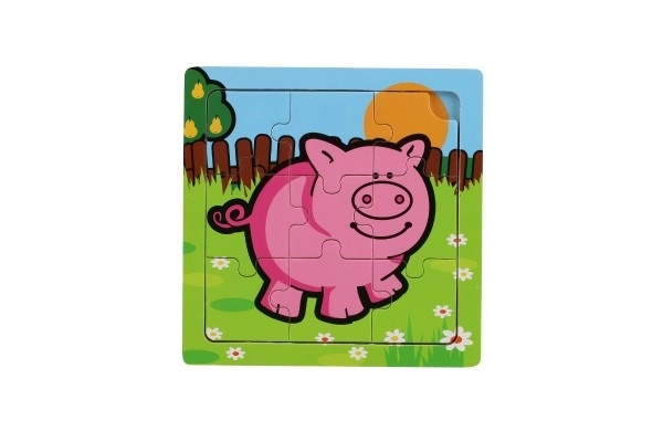 Mini puzzle Mes premiers animaux - 9 pièces
