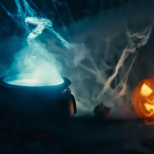 Toile d'araignée artificielle d'Halloween avec araignées