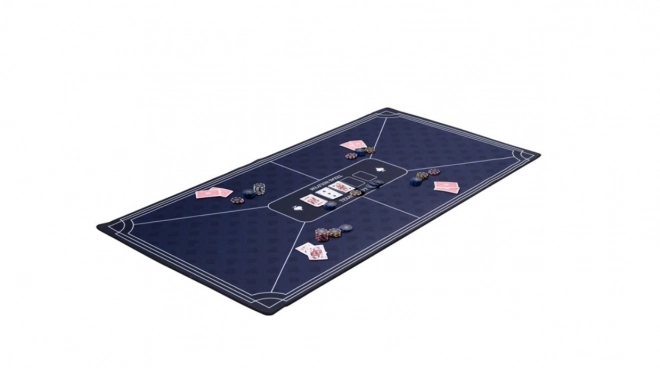 Tapis de poker bleu 118 x 59 cm