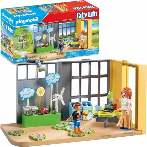 Playmobil école : cours sur l’environnement – set de 52 pièces