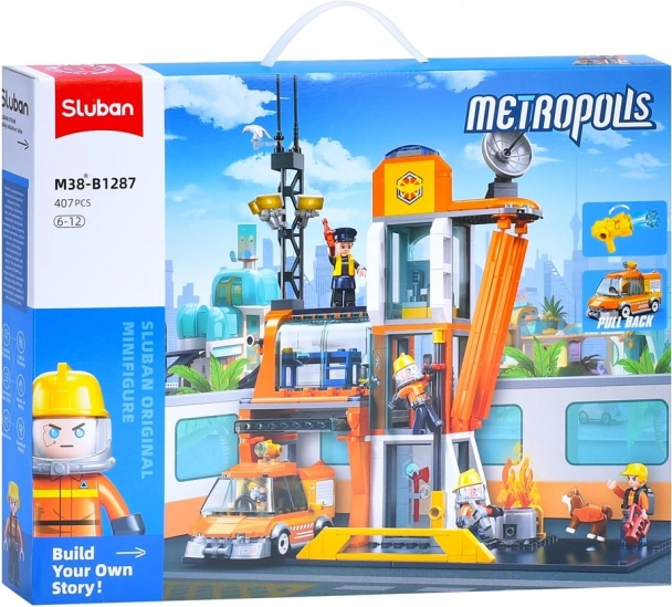 Sluban Metropolis Quartier Général des Secours Bloc de construction