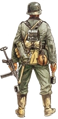 Infanterie allemande - figurines en plastique