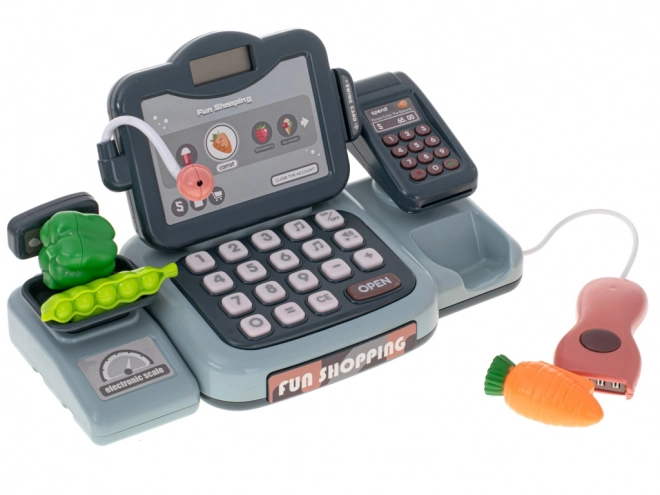 Caisse enregistreuse interactive pour enfants avec accessoires