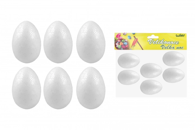 Œufs décoratifs en polystyrène 6 cm