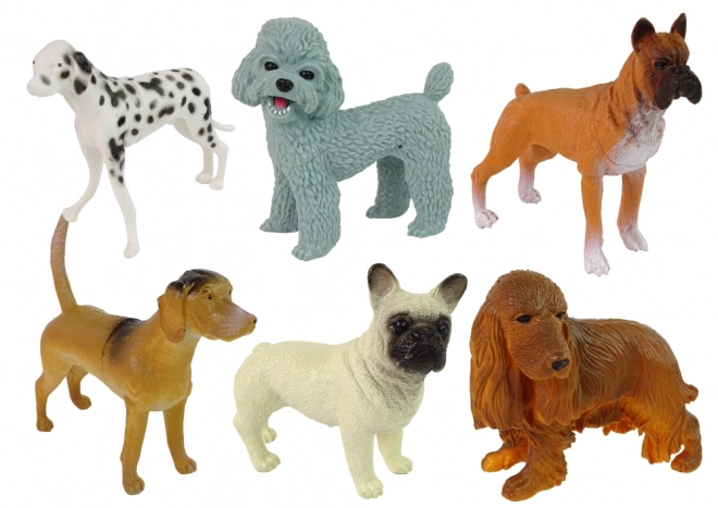 Ensemble de 6 figurines de chiens Figurines de races de chiens