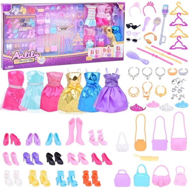 Collection de vêtements, chaussures et accessoires Anlily pour poupées