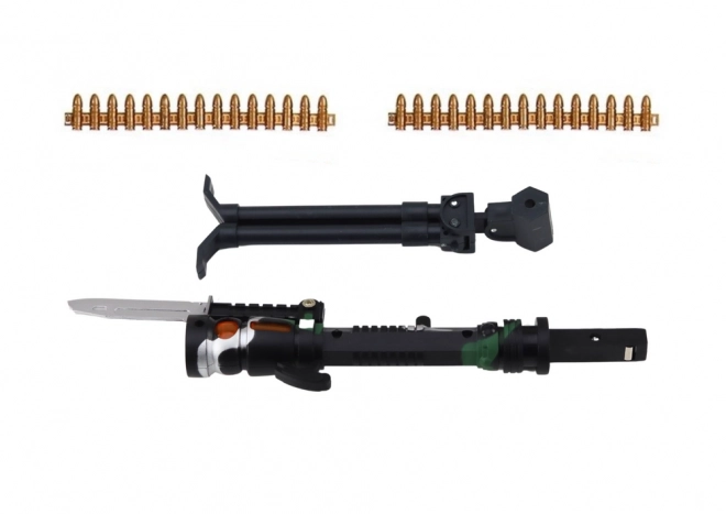 Fusil militaire sur épaule Lumière et son 50 cm