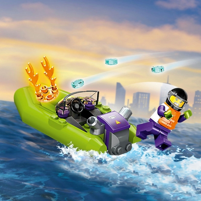 LEGO® City 60373 Bateau de Sauvetage des Pompiers et Canot