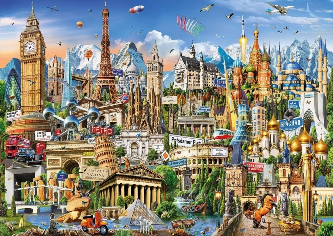 Puzzle 2000 pièces, Europe